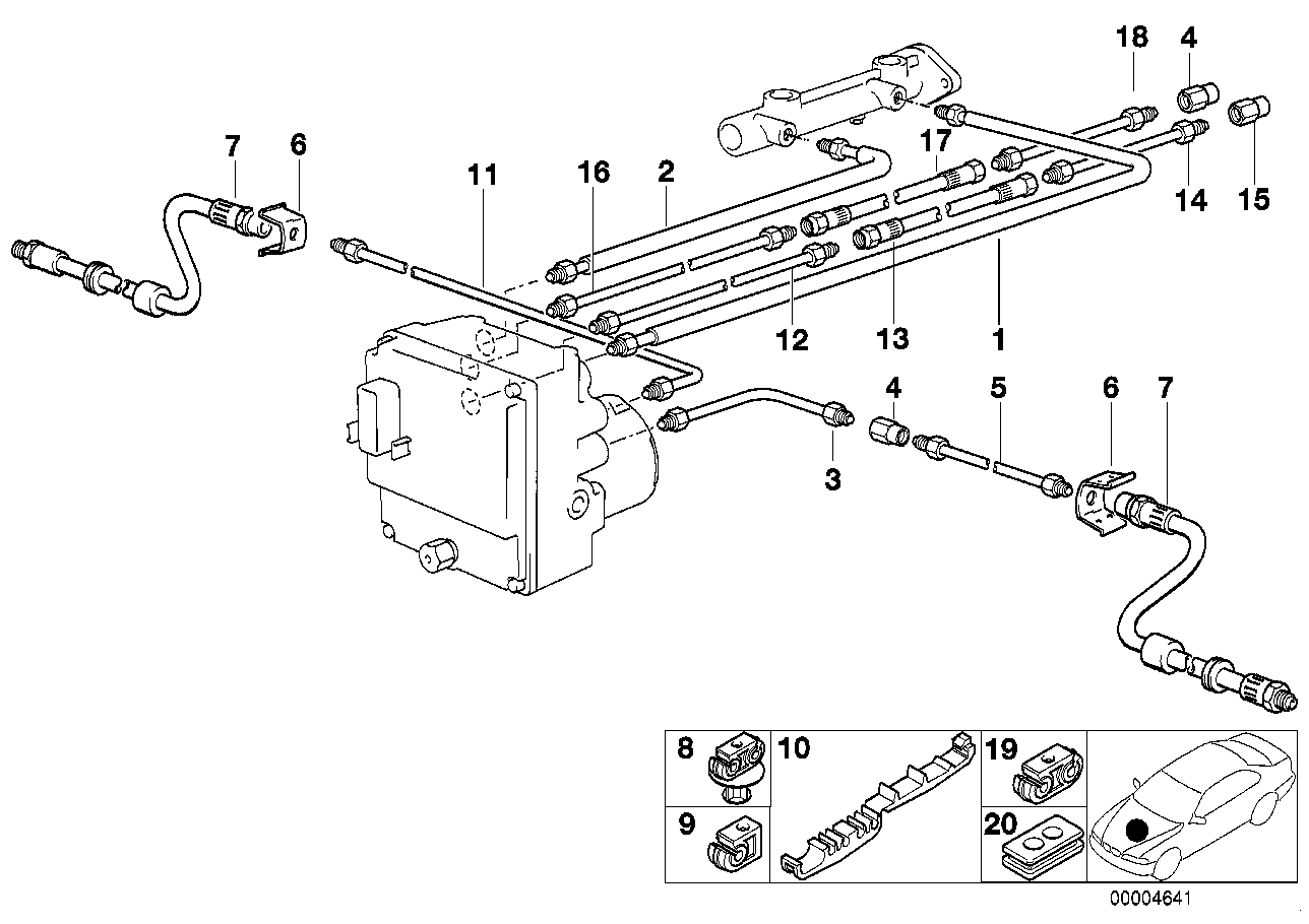 Тормозные трубки bmw e39